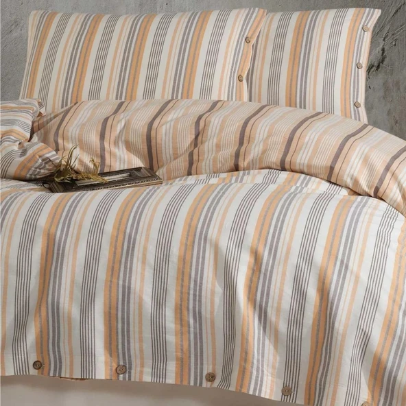 Butik Native Serisi Çift Kişilik Nev Takımı Velena v1 Somon ürün görseli 1