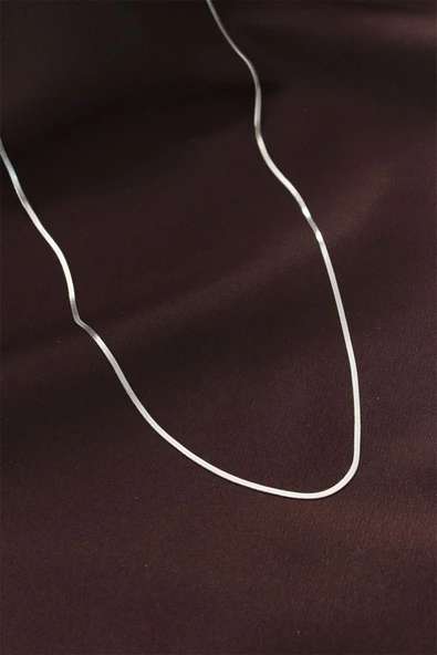 Çelik Gümüş Renk 60 cm İnce İtalyan Zincir Kolye - TJ-BKO6226 TG-1395 346992 ürün görseli 1