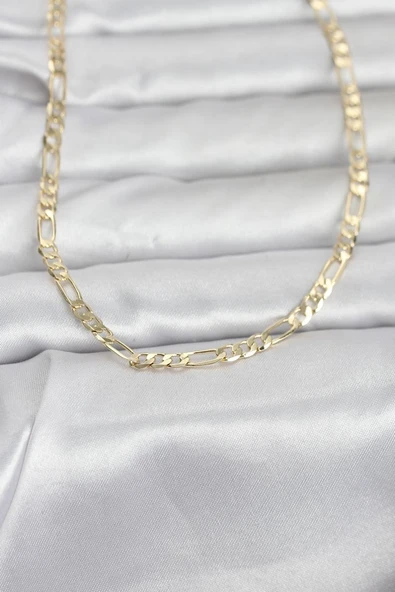 CM 14K Gold Renk Kuşgözü Zincir Model 60 cm Kadın Kolye - TJ-BKO10962 TG-1395 347138 ürün görseli 1