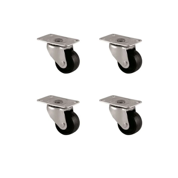 Furç Tablalı Bilyalı Teker - 28MM - Siyah HKS232 - 4 Adet TG-1395 346705 ürün görseli 1