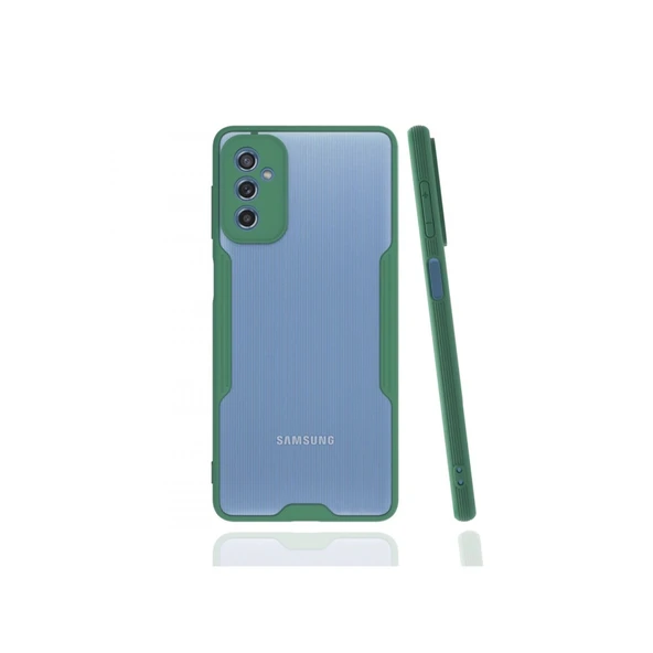 Samsung Galaxy M52 5g Kılıf Platin Silikon - Yeşil ürün görseli 1