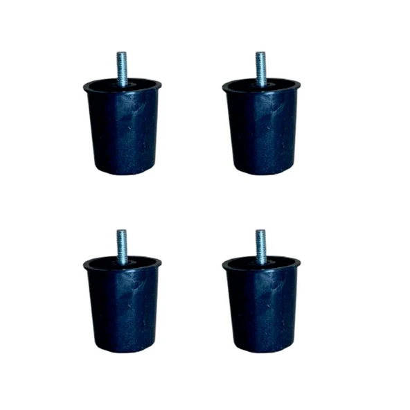 Baza Plastik Ayak - 58MM - Siyah M.8  HKS276 - 4 Adet TG-1395 346716 ürün görseli 1