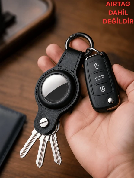 Gözcü Mobil Boş Airtag Kılıfı Deri Anahtarlık Araba ve Anahtar Çok Amaçlı Suya Dayanıklı Premium Kalite Airtag Kabı Takip Cihazı Anahtarlık Tam Koruma Deri Kılıf ürün görseli 1