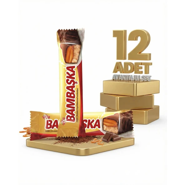 Afia Bambaşka Karamelli Bisküvi 12x40 Gr ürün görseli 1
