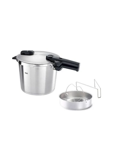 Fissler Vitaquick Premium Buhar Aparatlı 6 lt Düdüklü Tencere ürün görseli 1