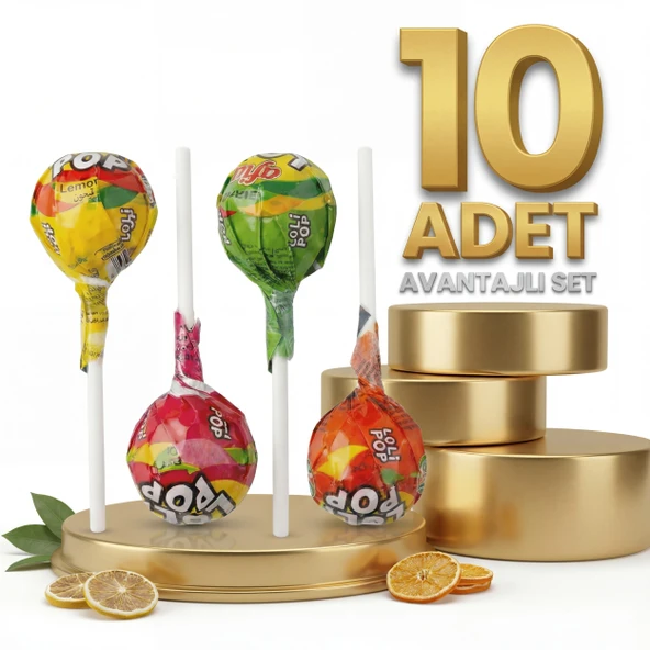 Afia Lolipop Meyve Aromalı Sert Şeker 10x10 Gr ürün görseli 1
