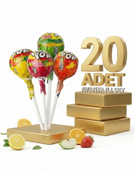Afia Lolipop Meyve Aromalı Sert Şeker 20x10 Gr ürün görseli 1