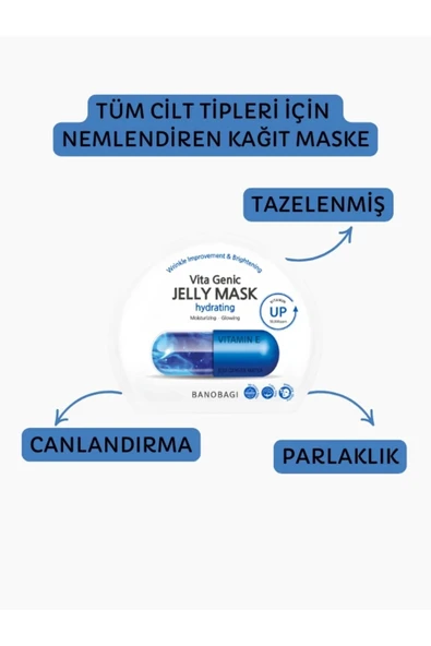 Vita Genic Jelly Mask Hydrating (Nemlendirici %100 Pamuk maske) ürün görseli 1