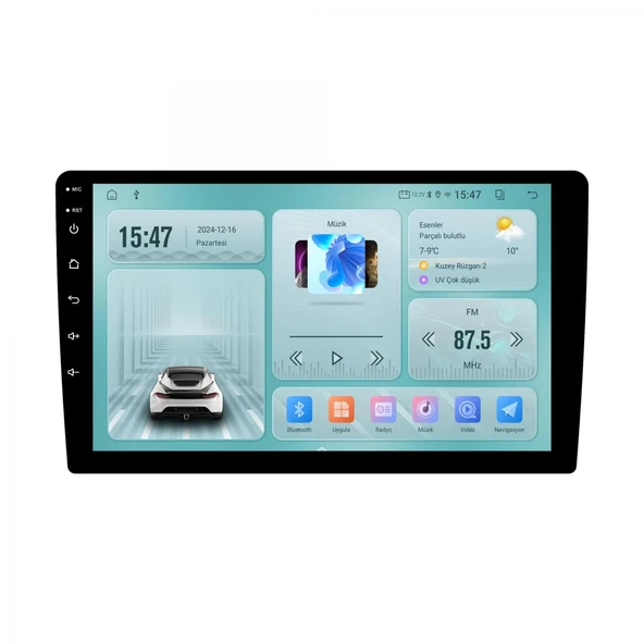 Newfron NF-Z9V3 VW Decklees 9'' 4gb/64gb Multimedya Teyp ürün görseli 1