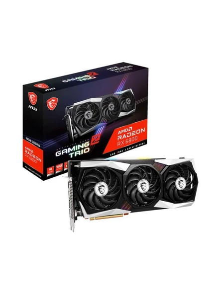 MSI RX 6800 Gaming Z Trio 16G 256 Bit GDDR6 16 GB Ekran Kartı Teşhir ürün görseli 1