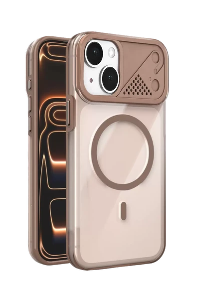 Joko Apple iPhone 15 Zinko Magsafe Kapak - Çöl Titanyum ürün görseli 1