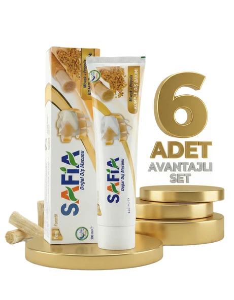 Safia Diş Macunu Misvak ve Propolis 6x100 ml ürün görseli 1
