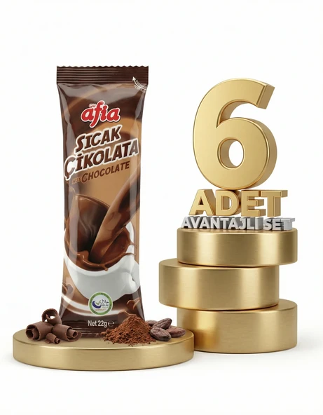 Afia Sıcak Çikolata 6x22 Gr - Resim 2
