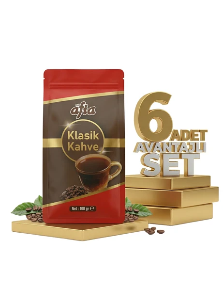 Afia Klasik Kahve 6x100 Gr - Resim 2