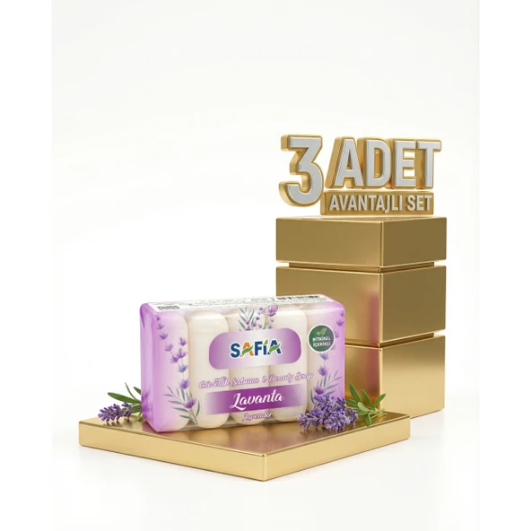 Safia Lavanta Güzellik Sabunu 3x275 Gr ürün görseli 1