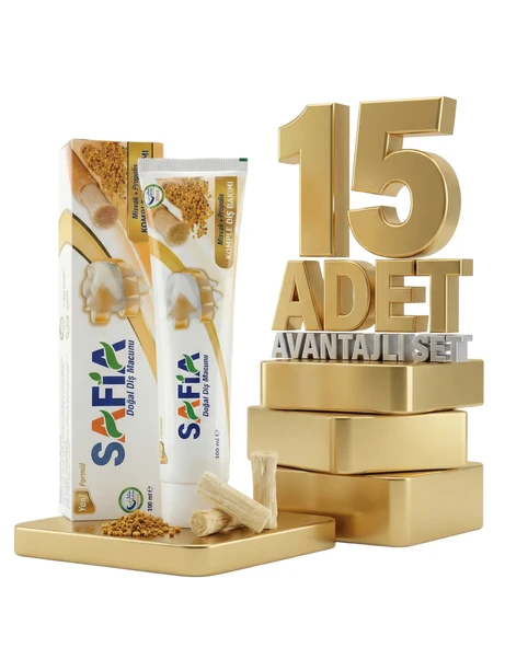 Safia Diş Macunu Misvak ve Propolis 15x100 ml ürün görseli 1