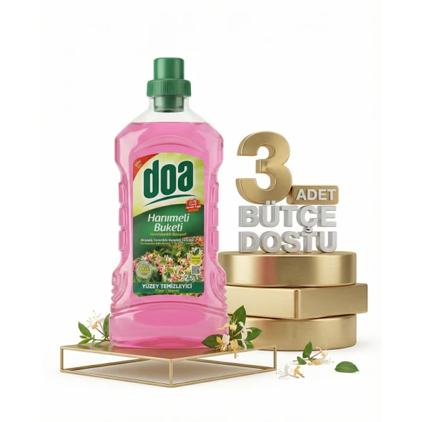 Doa Yüzey Temizleyici Hanımeli 3x2,5 Lt ürün görseli 1