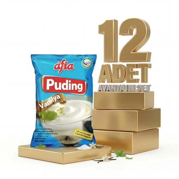 Afia Vanilyalı Puding 12x125 Gr ürün görseli 1