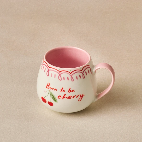 Karaca Cherry Time Kupa Pembe 355 ml - Resim 2