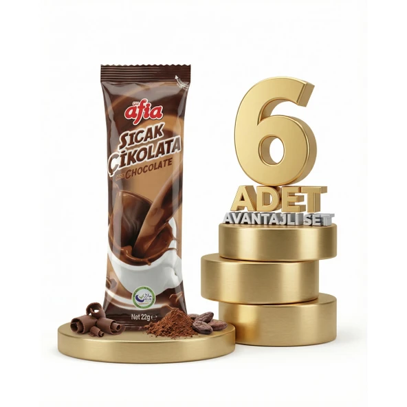Afia Sıcak Çikolata 6x22 Gr ürün görseli 1