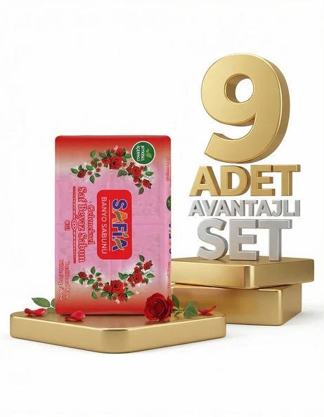 Safia Gül Banyo Sabunu 9x600 Gr ürün görseli 1