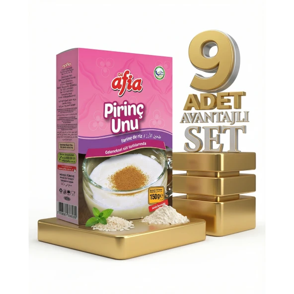 Afia Pirinç Unu 9x150 Gr - Resim 2