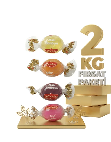 Afia Meyveli Mini Bonbon Şeker 2x1 Kg ürün görseli 1