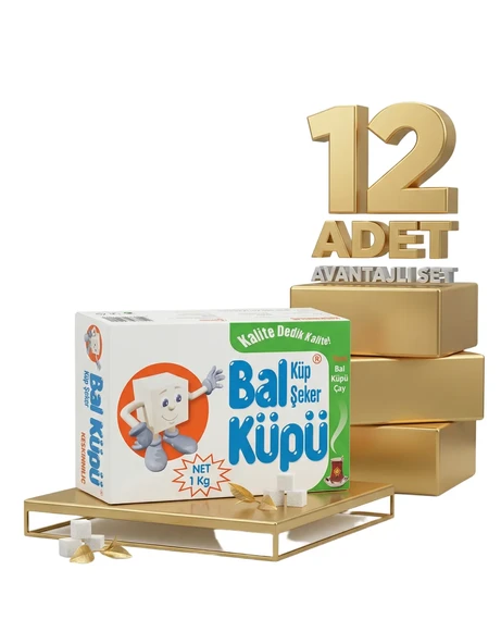 Balküpü Küp Şeker 12x1 Kg - Resim 2