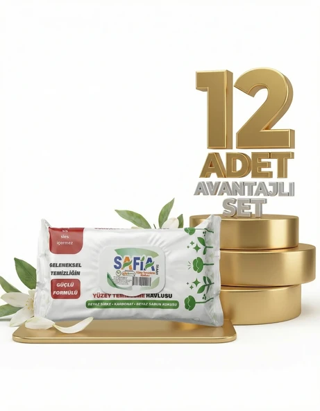 Safia Yüzey Temizleme Havlusu 12x50 Adet ürün görseli 1