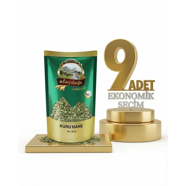 Aluçdağı Kuru Nane 9x100 Gr - Resim 2