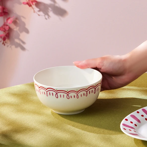 Karaca Cherry Time Noodle Kase 14 cm - Resim 3