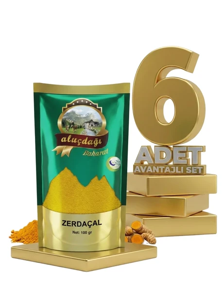 Aluçdağı Zerdeçal 6x100 Gr ürün görseli 1