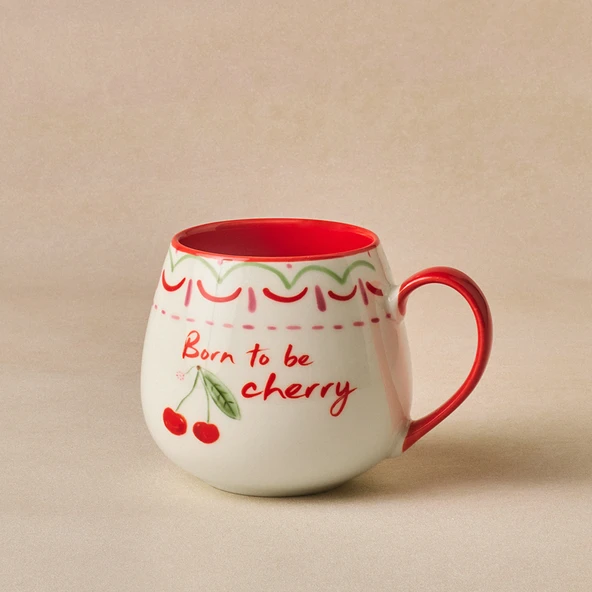Karaca Cherry Time Kupa Kırmızı 355 ml ürün görseli 1
