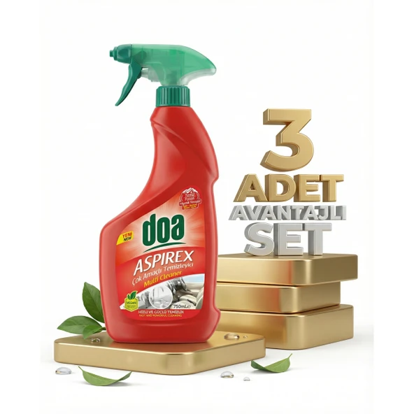 Doa Aspirex Çok Amaçlı Genel Temizleyici 3x750 Ml ürün görseli 1