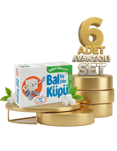 Balküpü Küp Şeker 6x1 Kg ürün görseli 1