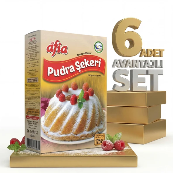 Afia Pudra Şekeri 6x125 Gr ürün görseli 1
