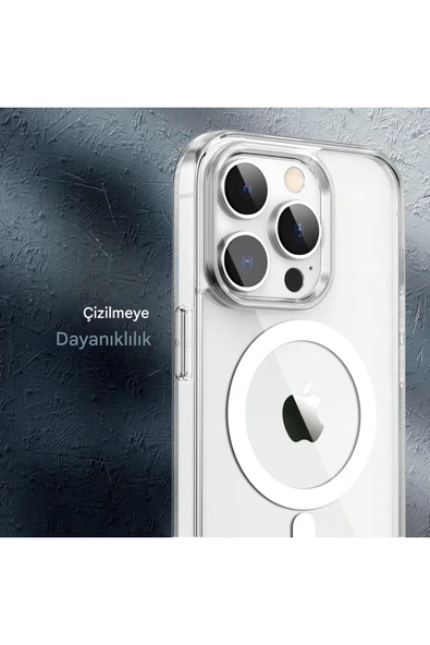 iPhone 13 Pro Max Şeffaf Magsafe Kılıf MTL SAFE - Resim 5
