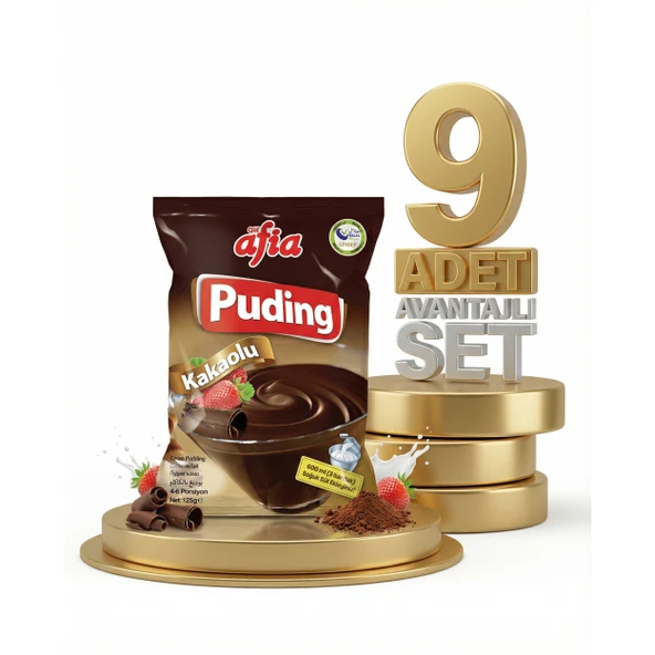Afia Kakaolu Puding 9x125 Gr ürün görseli 1