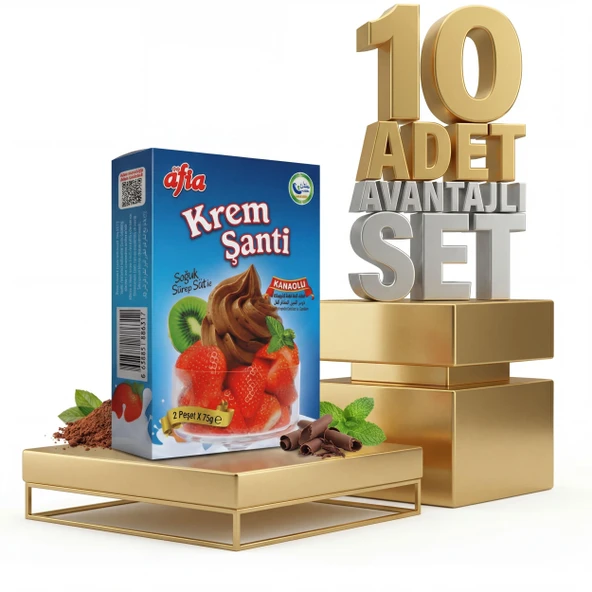 Afia Kakaolu Krem Şanti 10x150 Gr ürün görseli 1