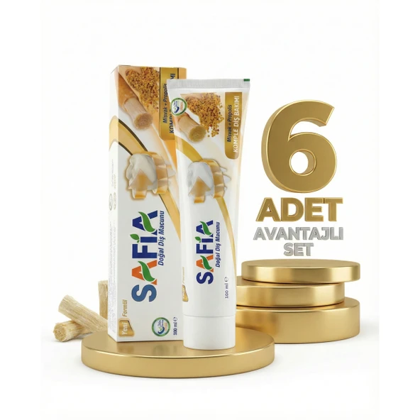 Safia Diş Macunu Misvak ve Propolis 6x100 ml - Resim 2