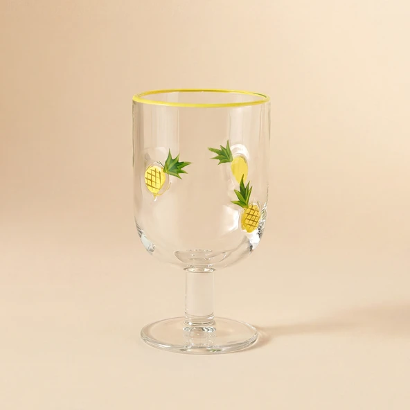 Karaca Pineapple Kadeh 390 ml Sarı ürün görseli 1