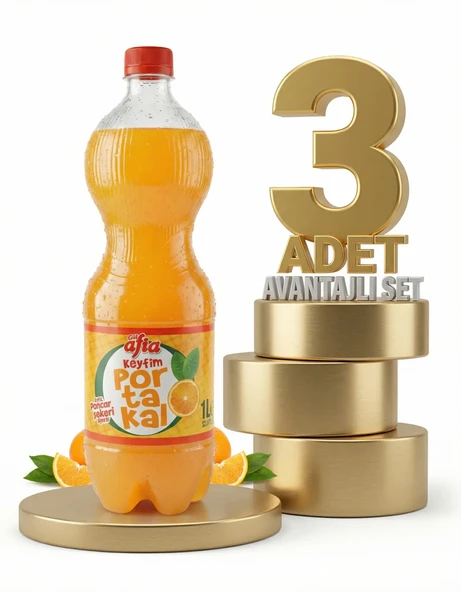 Afia Keyfim Portakallı Gazoz 3x1 Lt ürün görseli 1