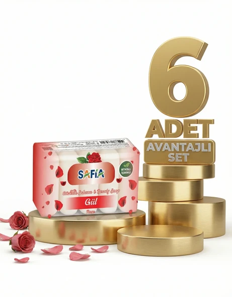 Safia Gül Güzellik Sabunu 6x275 Gr ürün görseli 1