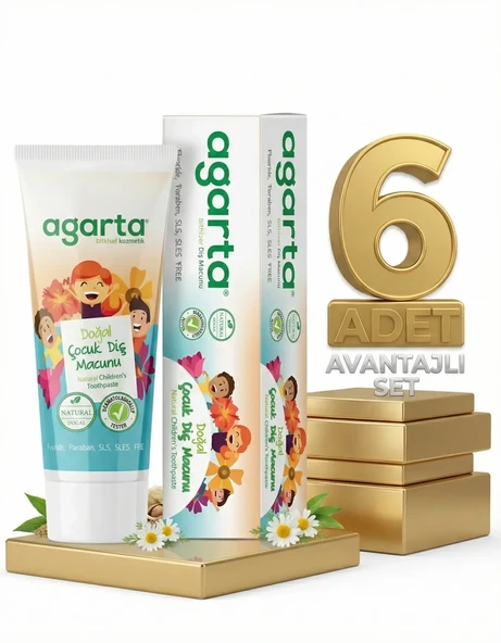 Agarta Çoçuk Diş Macunu 6x75 Ml - Resim 2