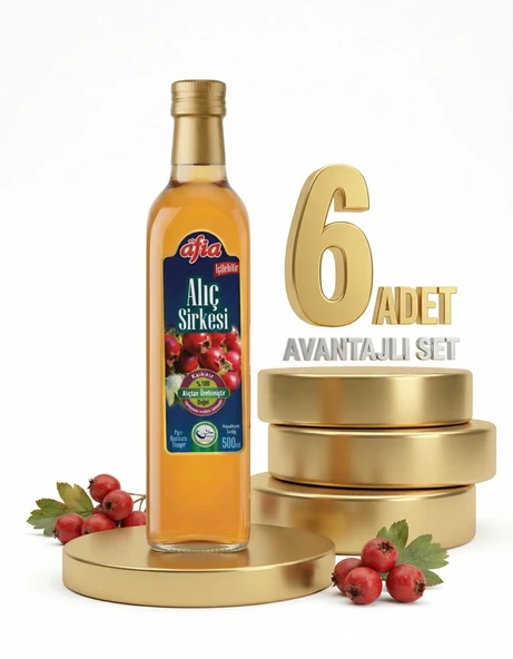 Afia Alıç Sirkesi Cam Şişe 6x500 Ml ürün görseli 1