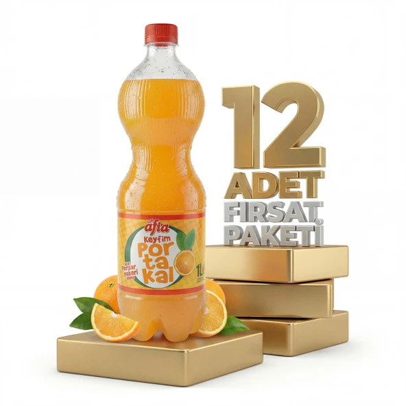 Afia Keyfim Portakallı Gazoz 12x1 Lt ürün görseli 1