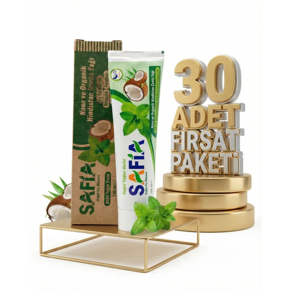 Safia Nane ve Hindistan Cevizli Organik Diş Macunu 30x100 Ml ürün görseli 1