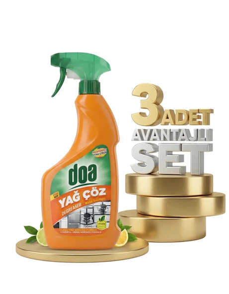 Doa Yağ Çözücü 3x750 Ml - Resim 2