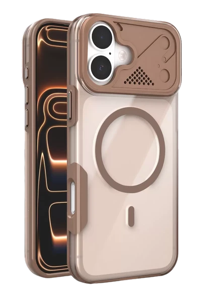 Joko Apple iPhone 16 Zinko Magsafe Kapak - Çöl Titanyum ürün görseli 1