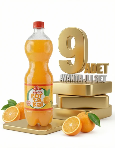 Afia Keyfim Portakallı Gazoz 9x1 Lt ürün görseli 1